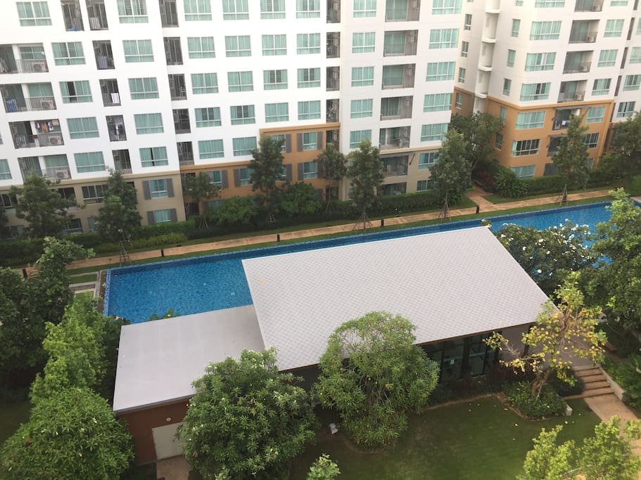 pool and gym view