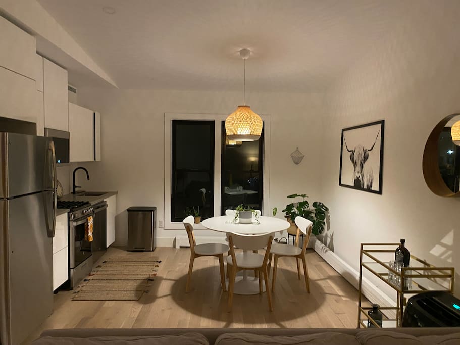 Bright, renovated 2-BR Brooklyn suite.