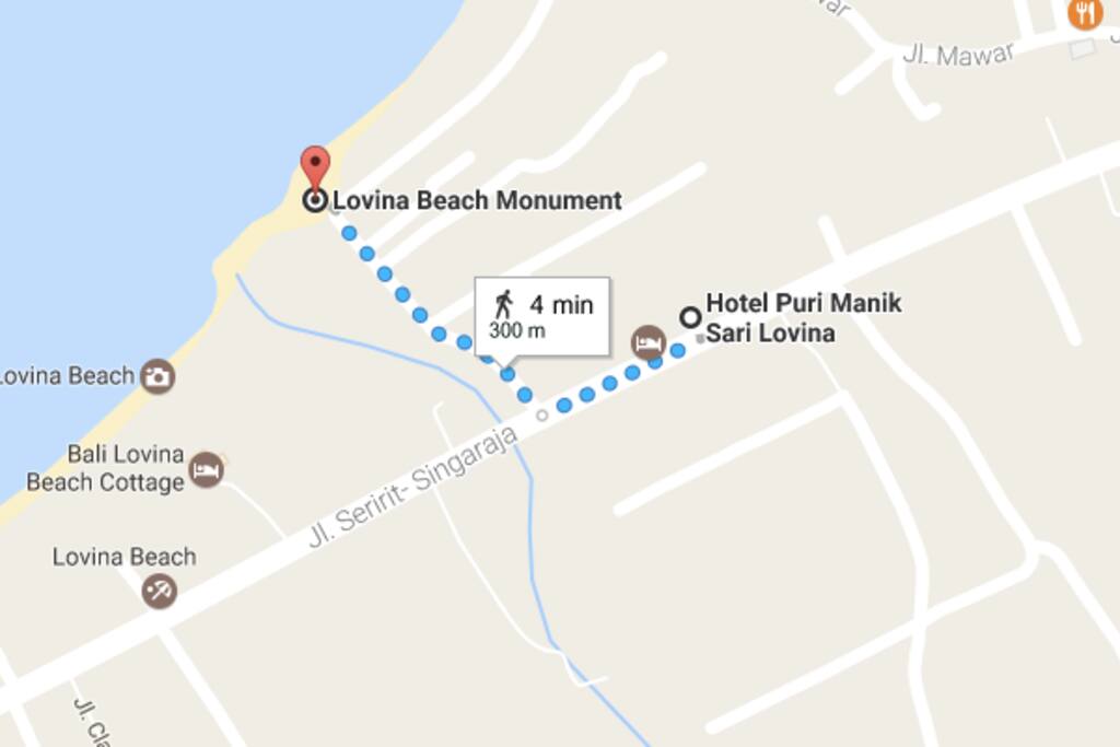 just 4 min walking to the beach
