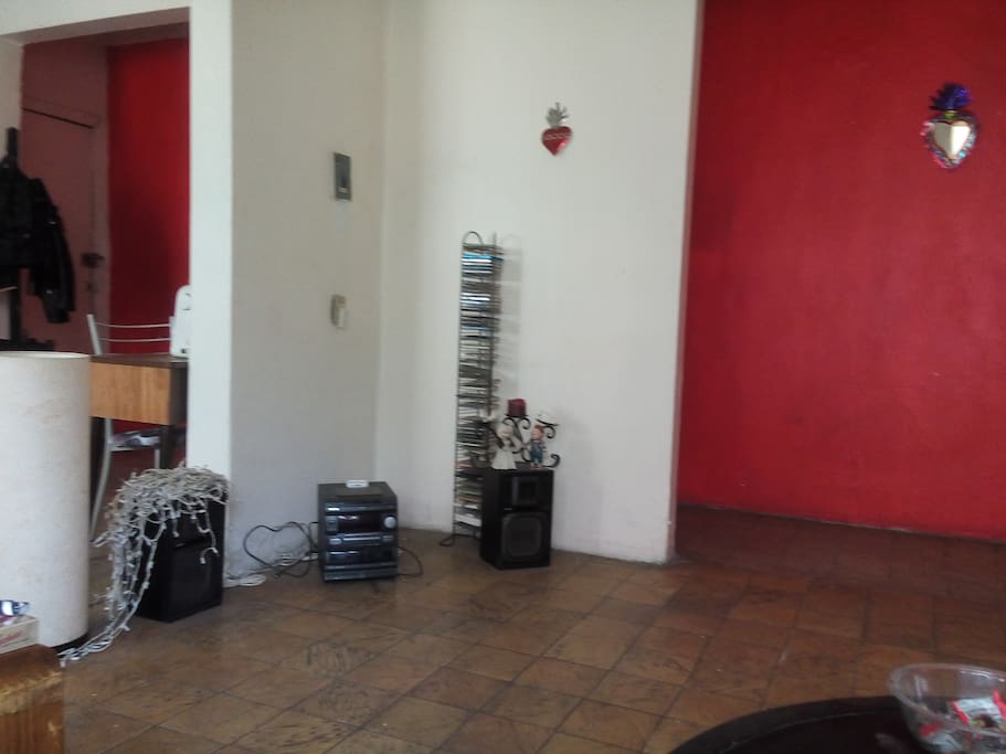 Vista desde el sofa de la sala