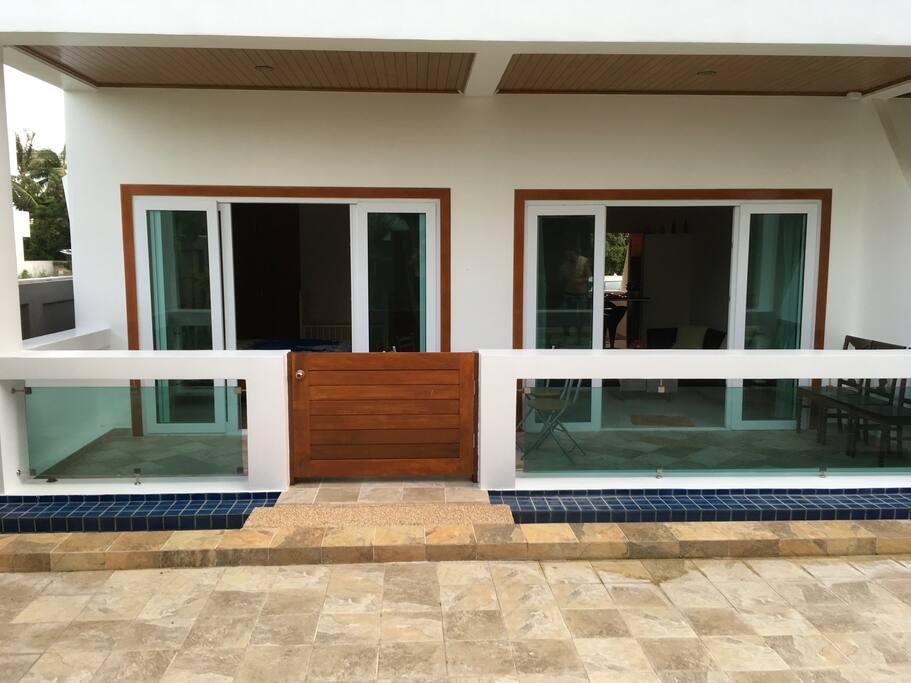 Gated Terrace area to protect small children