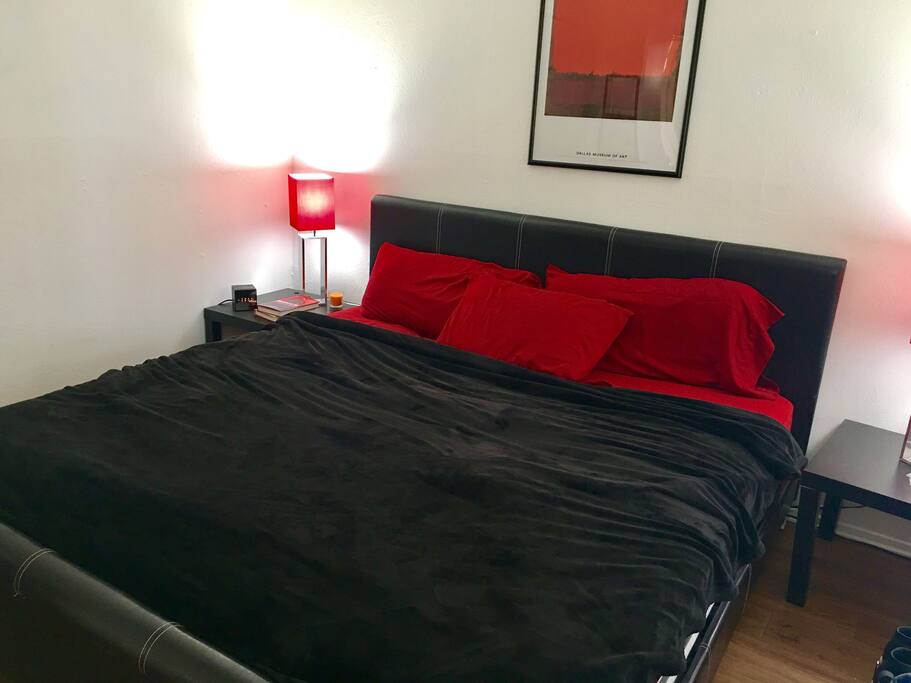 King-sized bed
