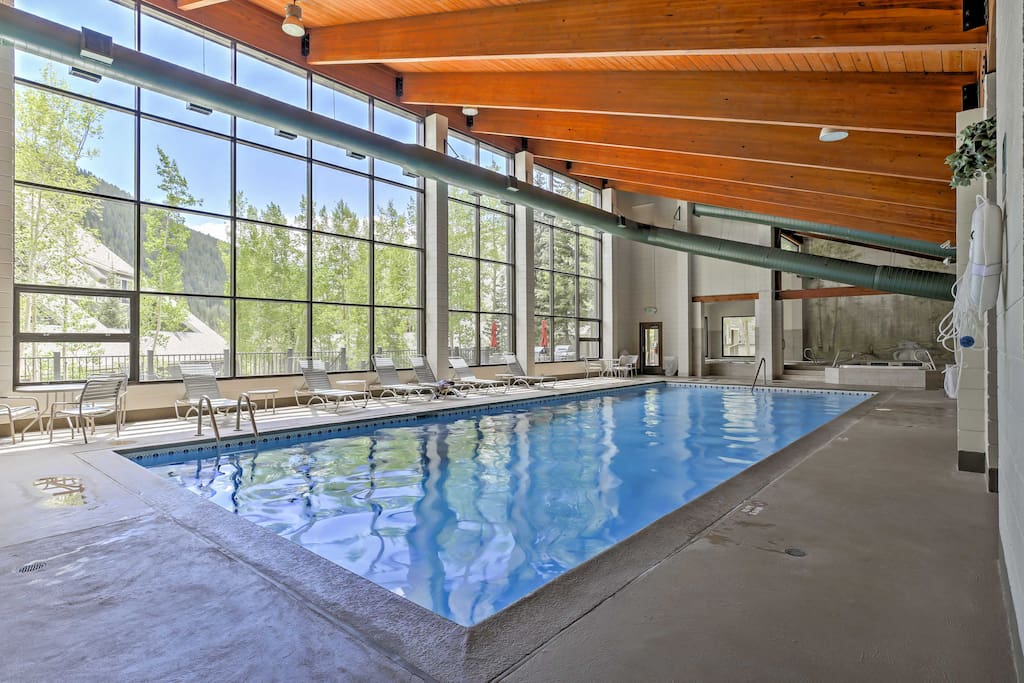 No matter which season it is, you'll enjoy swimming in the indoor community pool.
