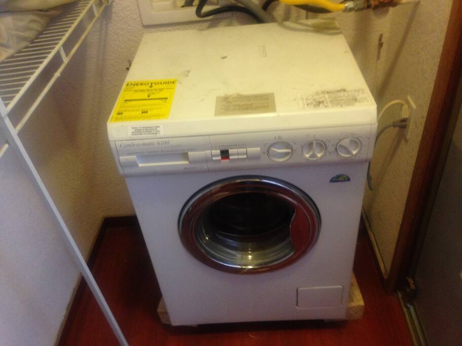 All in one washer and dryer.