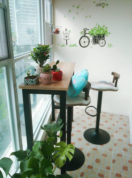 午后看看风景喝喝茶