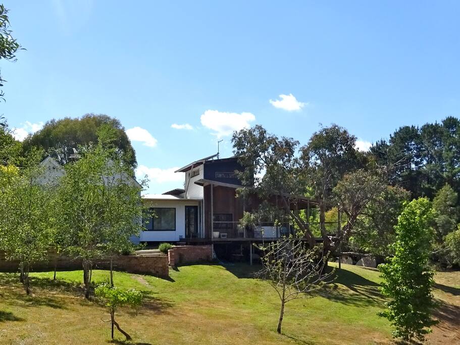 Caboose is set on two acres with a rural feel, yet right in town.