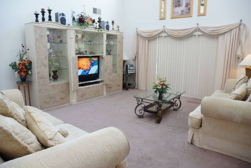 Family Room with access to the Pool