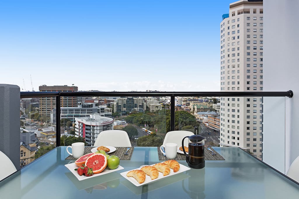 Large balcony with clear views