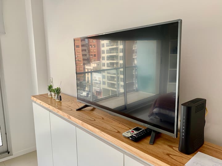 Квартира-студия в Recoleta с видом на площадь