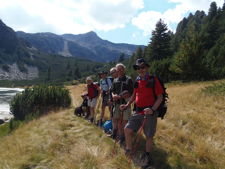 One of our groups out trekking