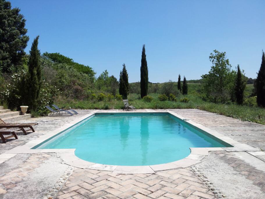 The Pool with views to the Pyrenees.