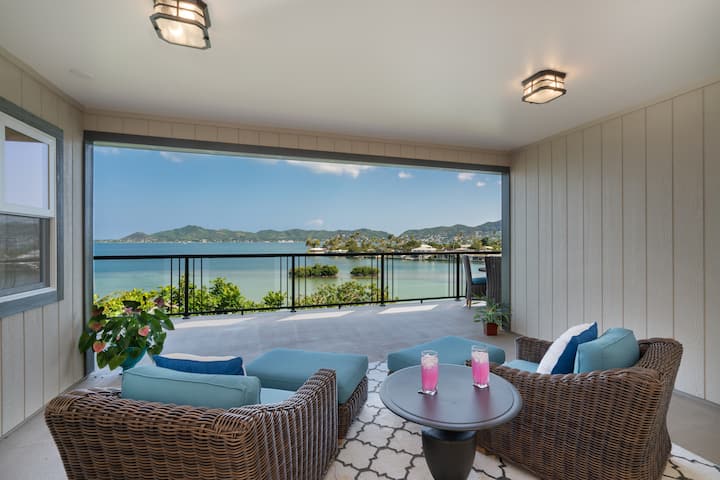Bay View Home With Panoramic Ocean Bay Views! - Kaneohe, HI