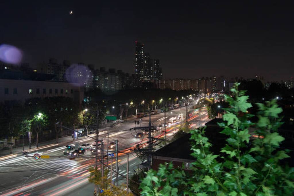 옥상휴식공간에서본야경