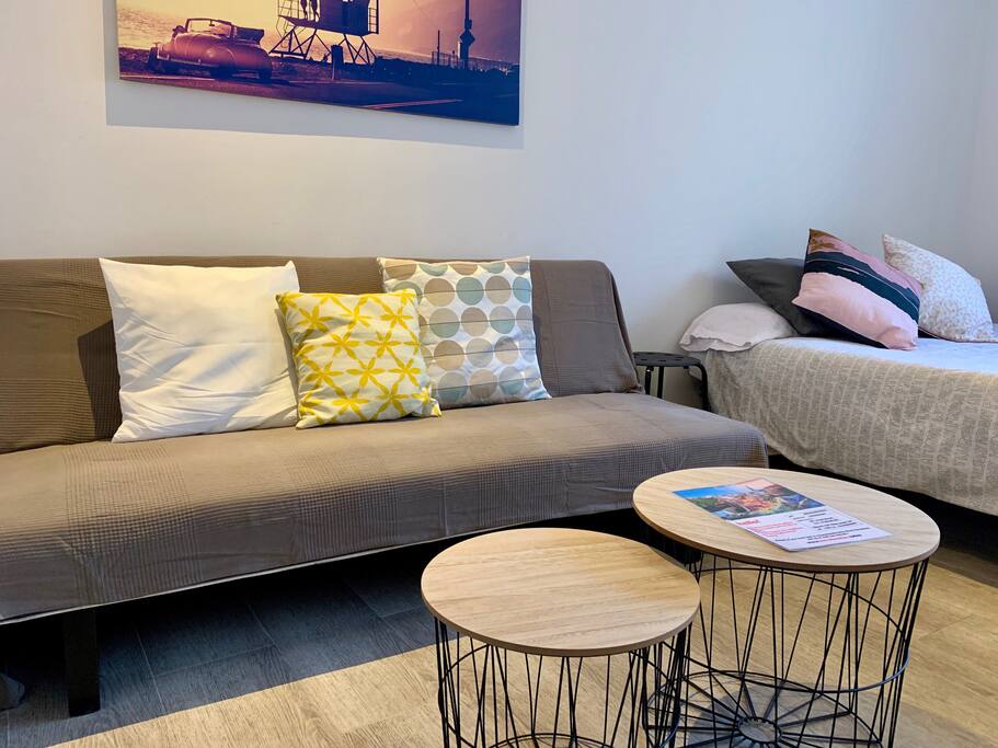 Bedroom with sofa bed