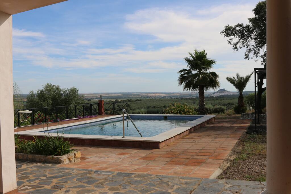 panorámica desde el porche de la casa