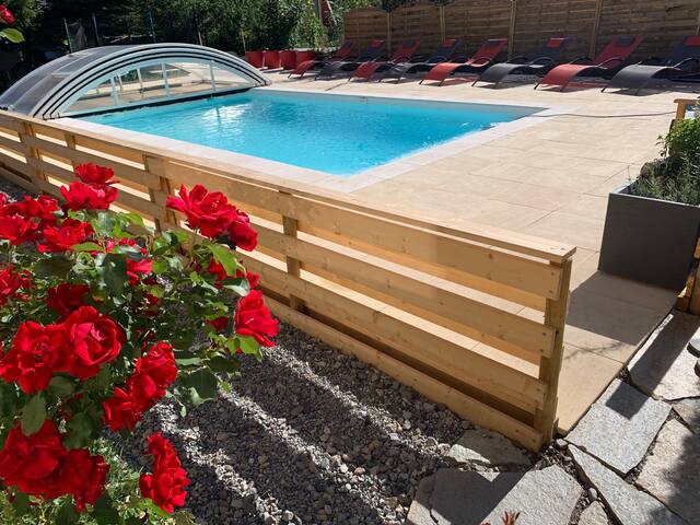 House T3: garden, terrace, spa and pool