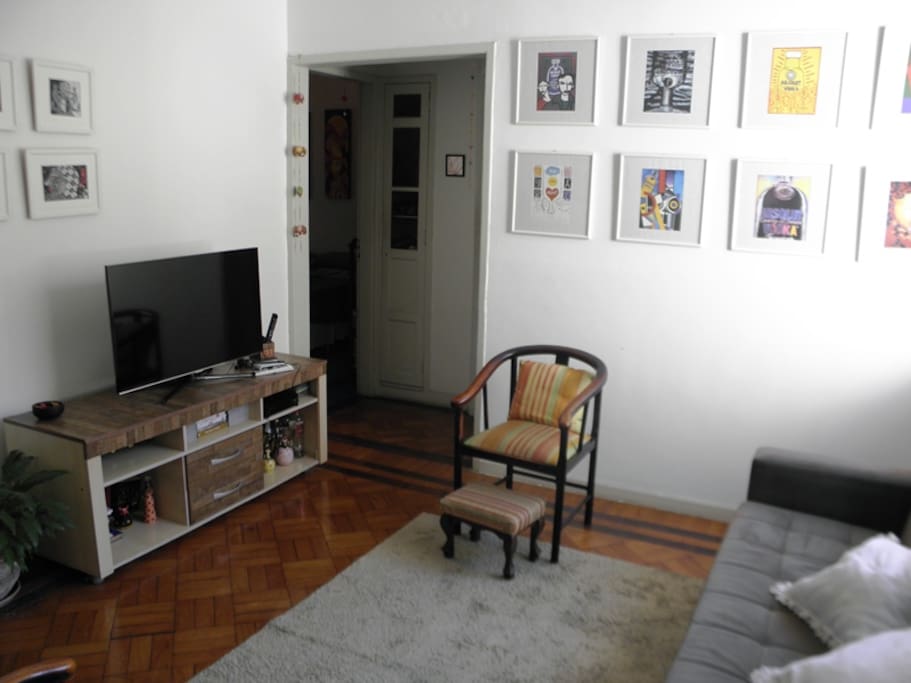 Living Room with Cable TV