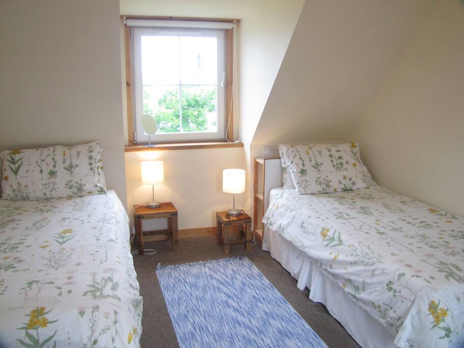 Twin beds, Scarba room