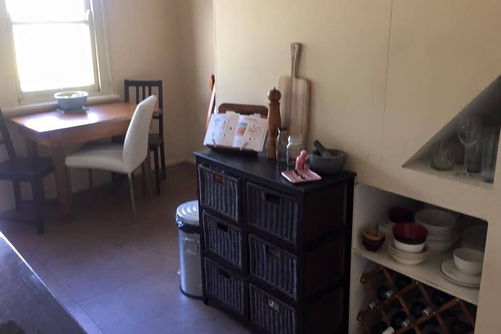 Our kitchen & communal hang space