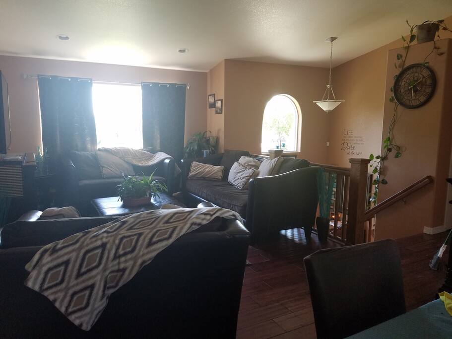 Upstairs living area