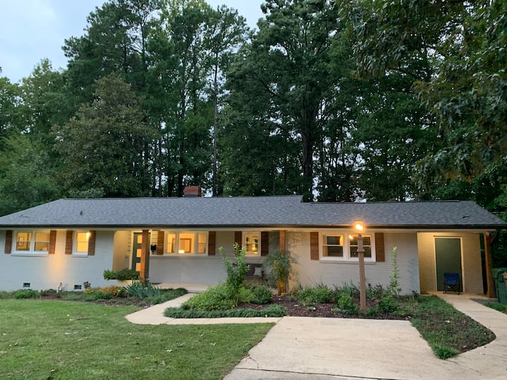 Urban living in Cary Mid-century modern home