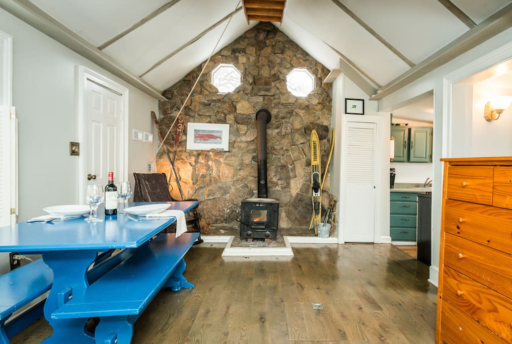This guesthouse has a rustic nautical feel