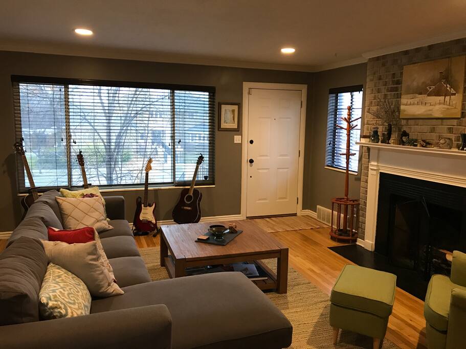 We have a large upstairs living room, perfect for entertaining multiple guests