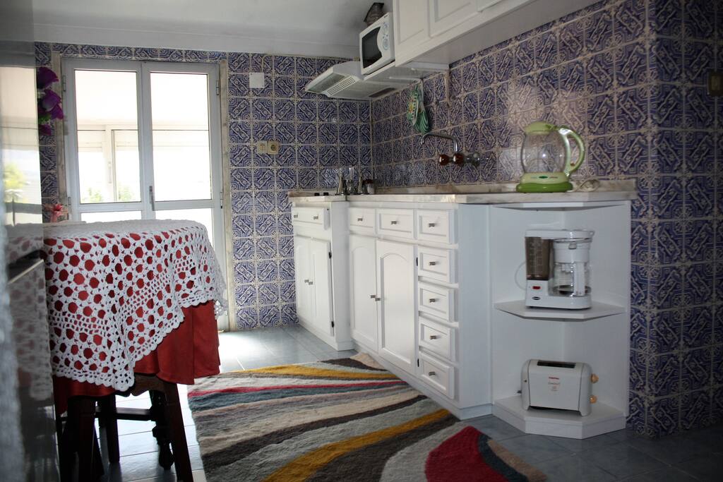 The kitchen with all the its gadgets