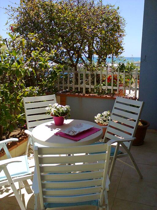 Terrace with sea view