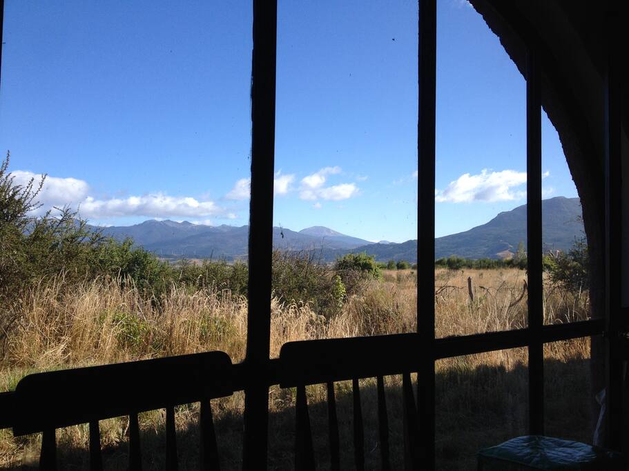 el paisaje que vemos desde la cocina