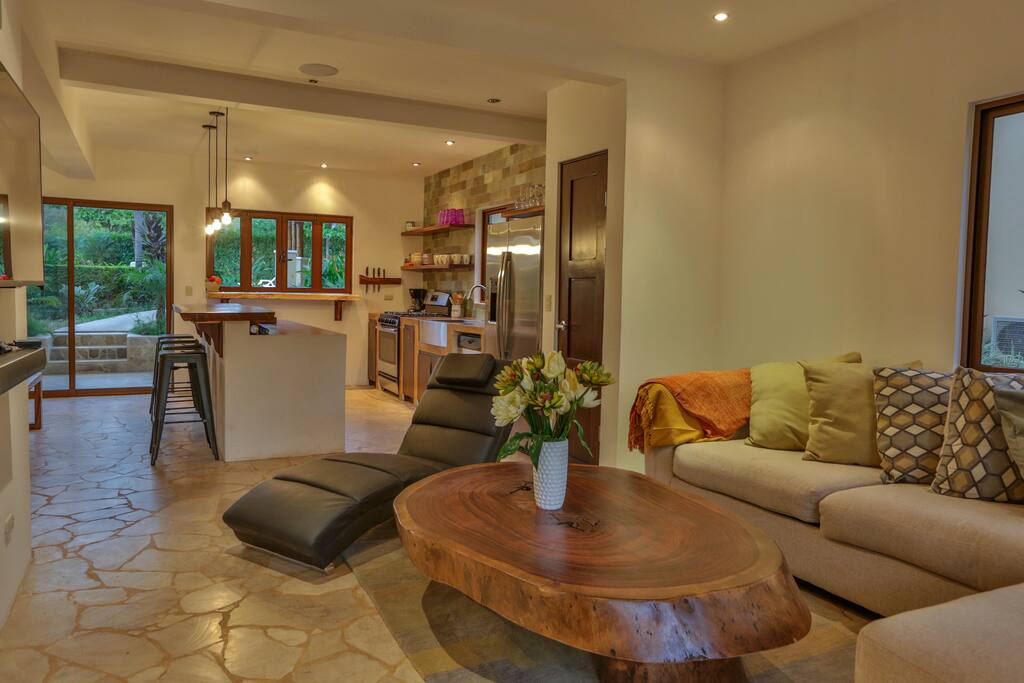From family room into dining