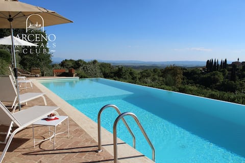 Chiusarella Arceno Rentals Club Chianti Villa Pool