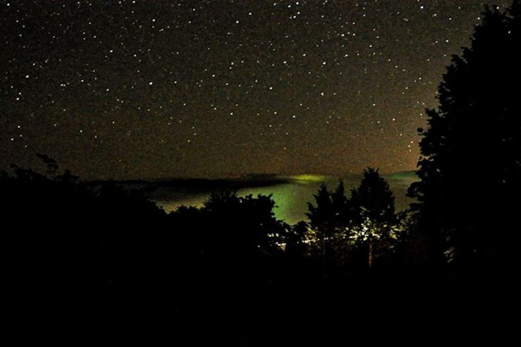 Night photo from the property