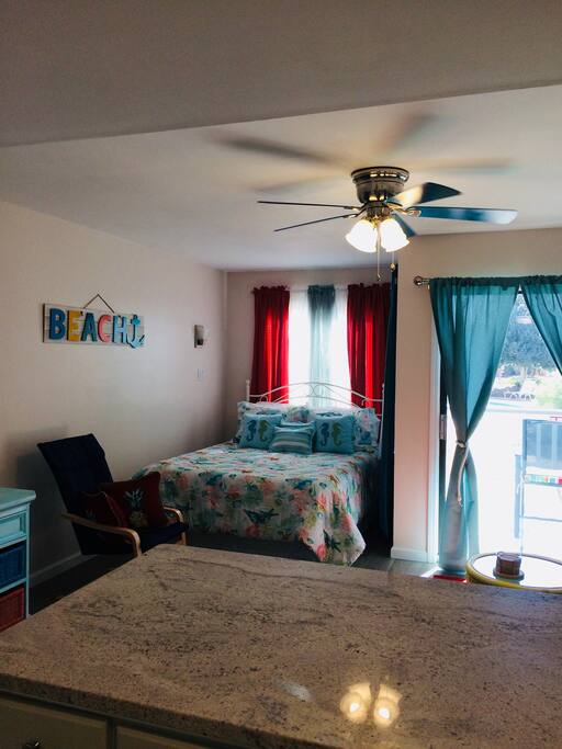 view from kitchen, notice no popcorn on the ceiling, renovated from ceiling to floor