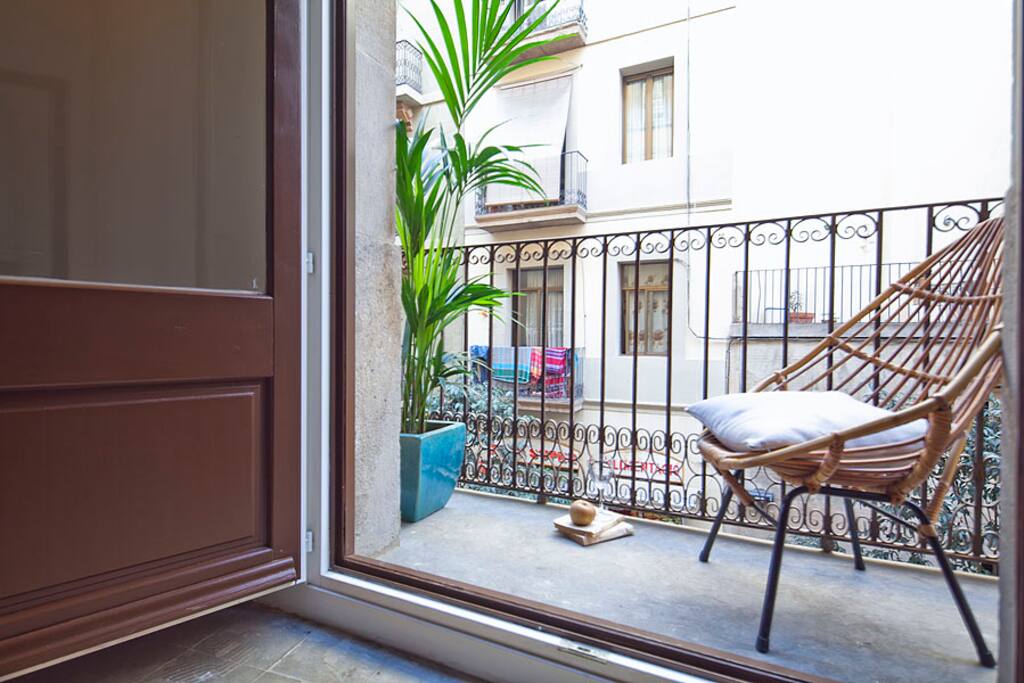 Typical balcony overlooking the street