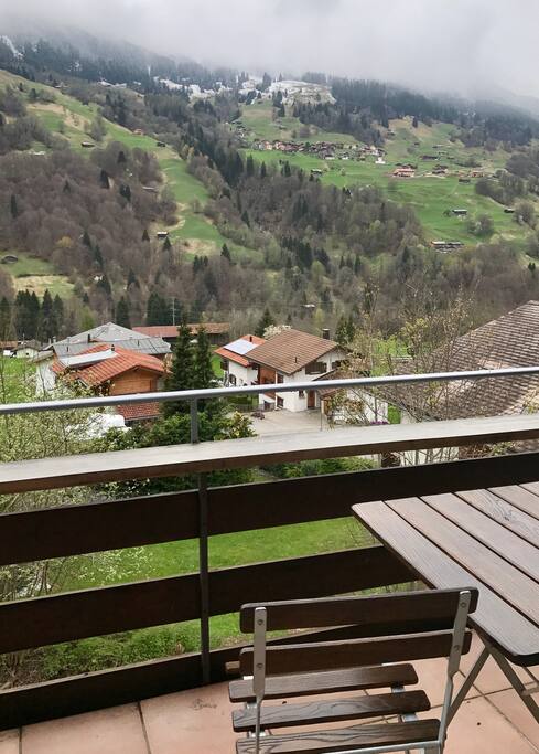 Aussicht auf Balkon