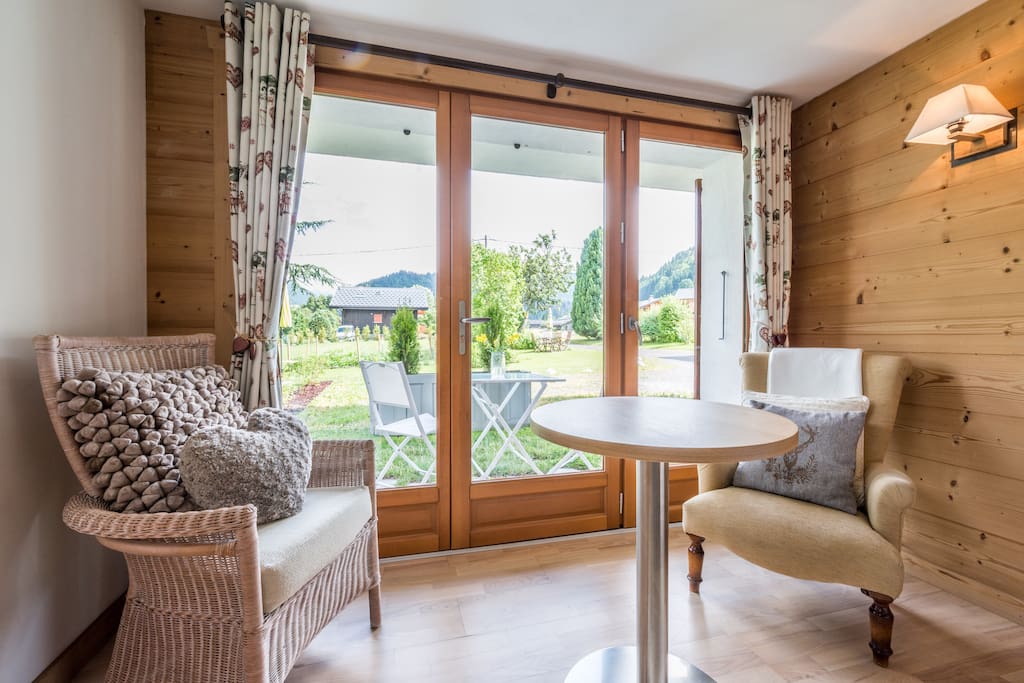 Panoramic french doors leading onto your own private patio, stunning views.