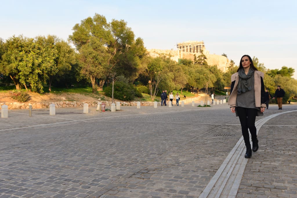 Acropolis is only 5-6 minutes walking distance from the apartment