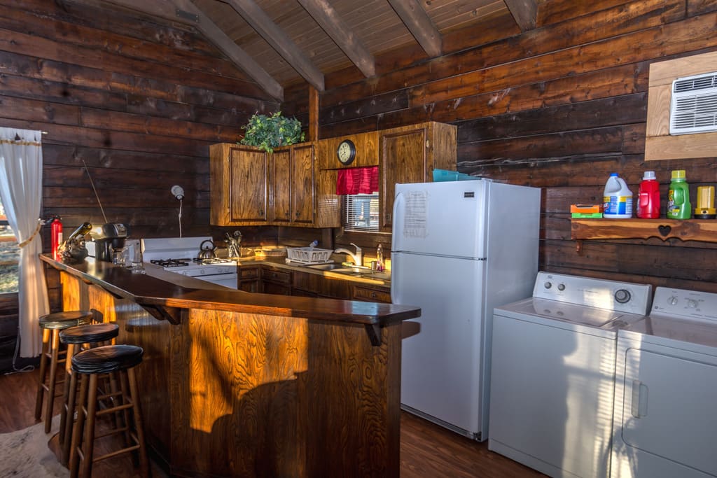 A full kitchen, but breakfast is on us. Tell Marguerite if you have any food allergies, preferences or favorites.