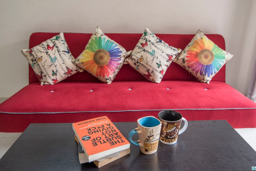 Living room with sofabed