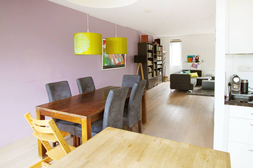 Dining area in living room