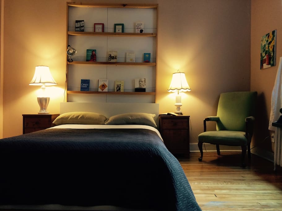 Enjoy the time with yourself in this beautiful bedroom with a comfortable double bed and lovely interior.
