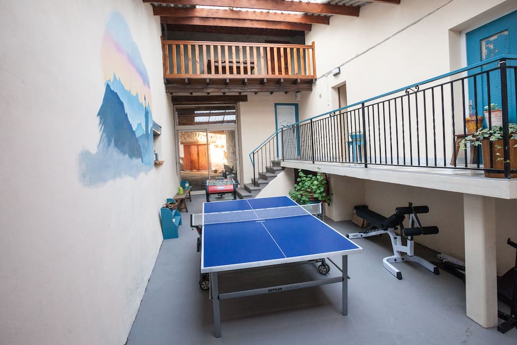 patio et salle de jeux