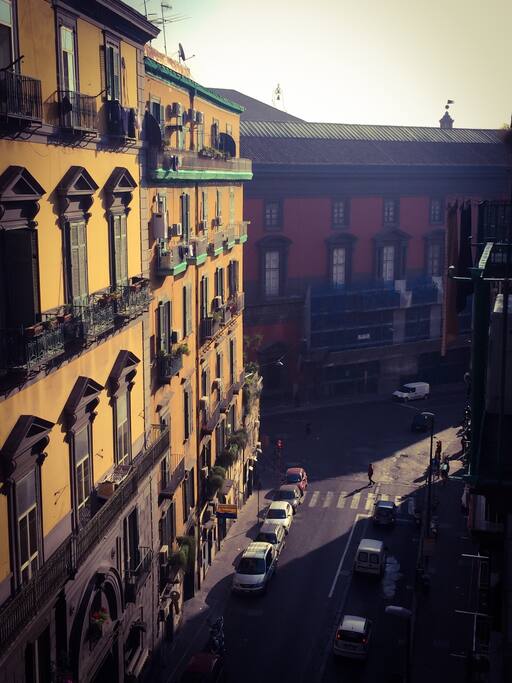 from the window you can admire the Archeological museum of Naples
