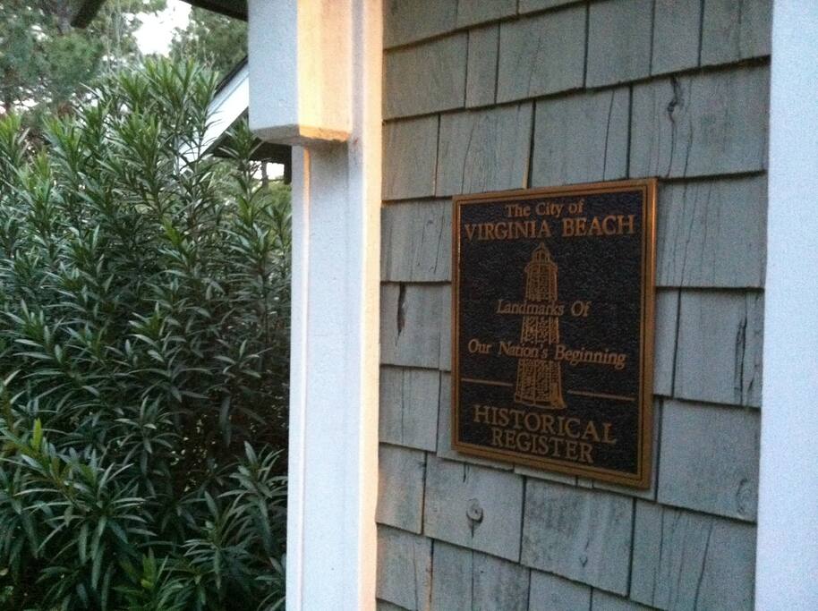 The main house is a 1908 Aladdin Kit Home on the Virginia Beach Historical Register - The Barn is located behind the house on the property.
