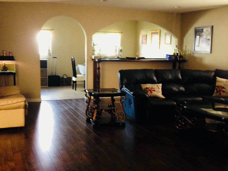 Living room & dining room