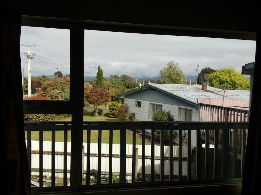 View from the guest bedroom, looking towards west towards the Tararua ranges