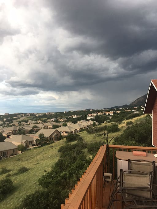 This is the view looking south from our deck.