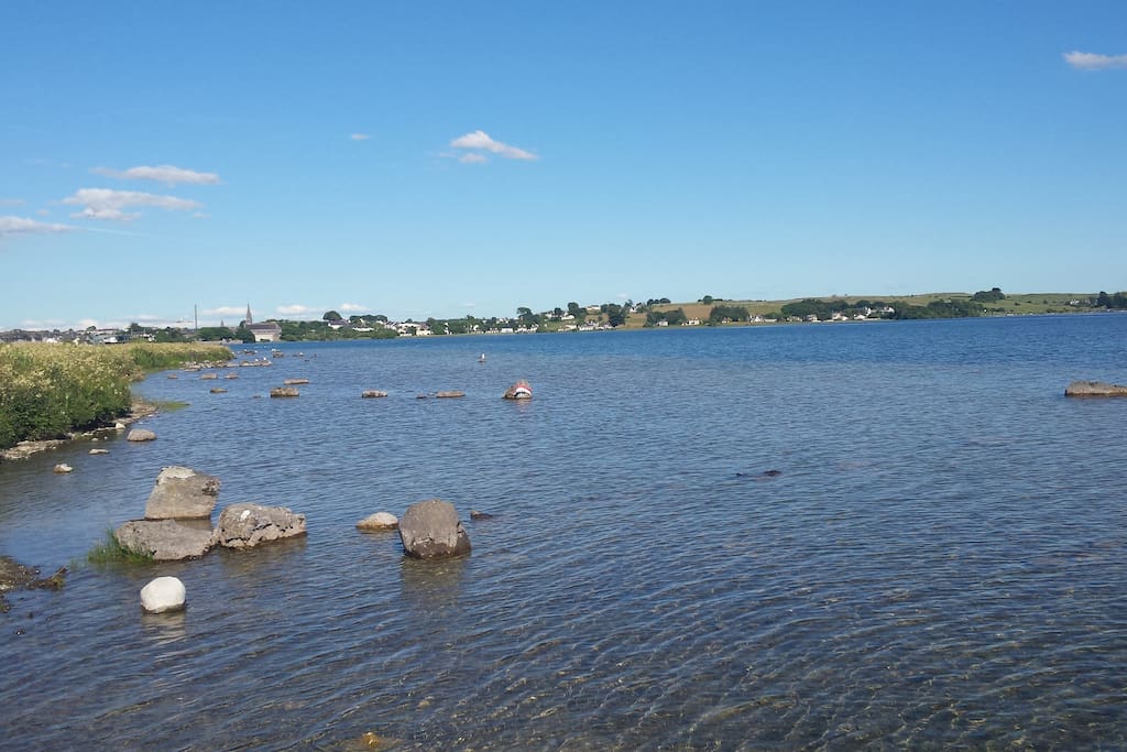 Loughrea lake is within a 10 minute walk