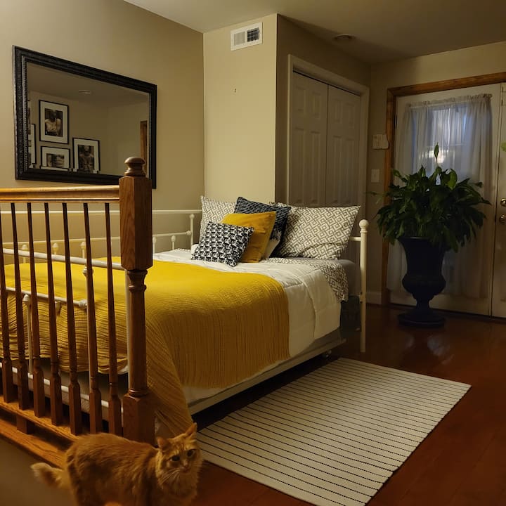 Private Loft Bdrm Steps from UMMC & Stadiums